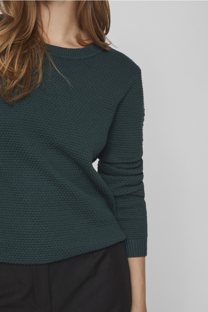 VIDALO O-NECK L/S KNIT TOP- NOOS 14082767 Ponderosa Pine